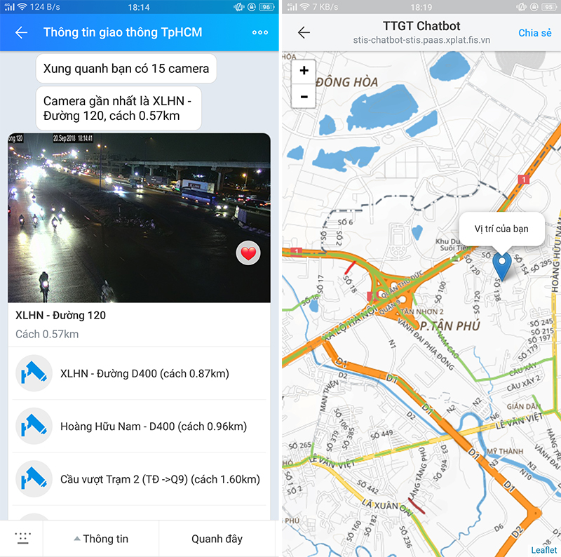 huong dan cai dat ung dung phong chong ket xe, ngap nuoc