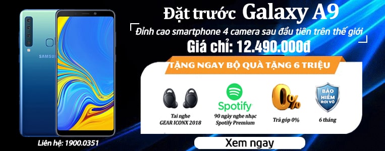 dat truoc samsung galaxy a9 (2018)
