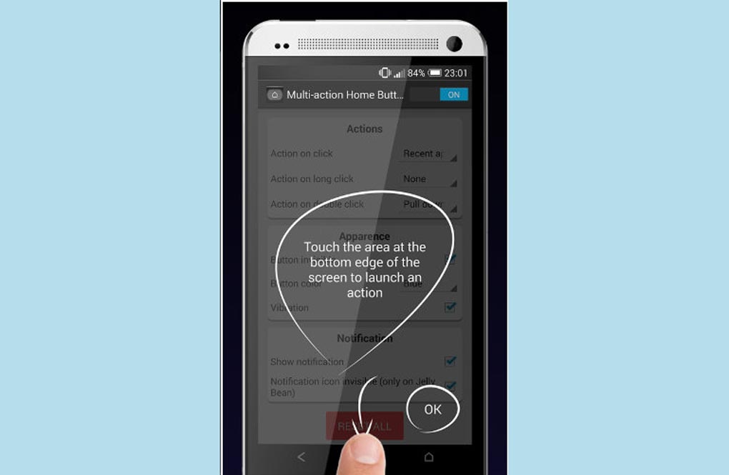 Multi- Action Home Button
