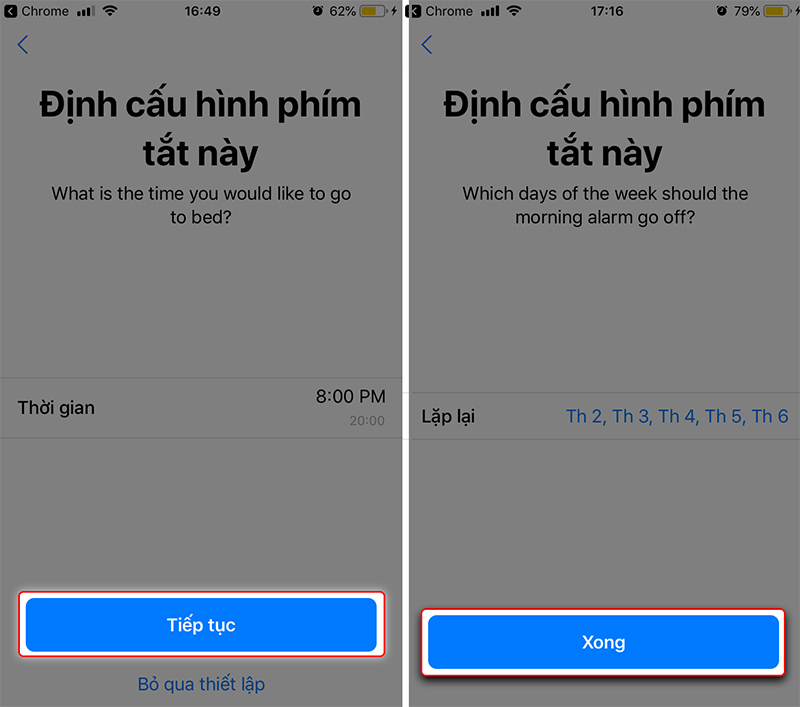 cai dat phim tat ngu ngon tren iphone chi mot lan cham
