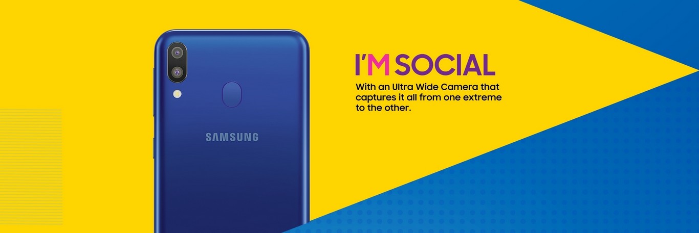 galaxy m20 samrtphone dau tien so huu thiet ke giot nuoc