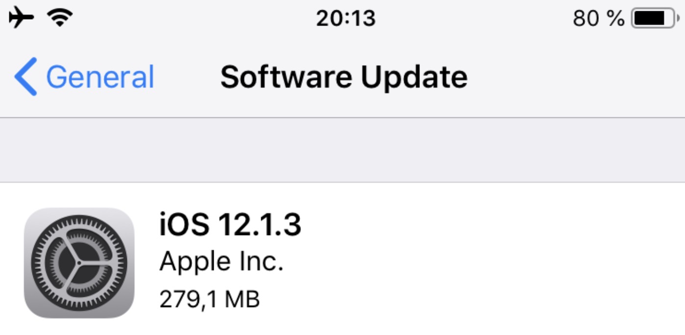 noi buon khi nang cap ios 12.1.3