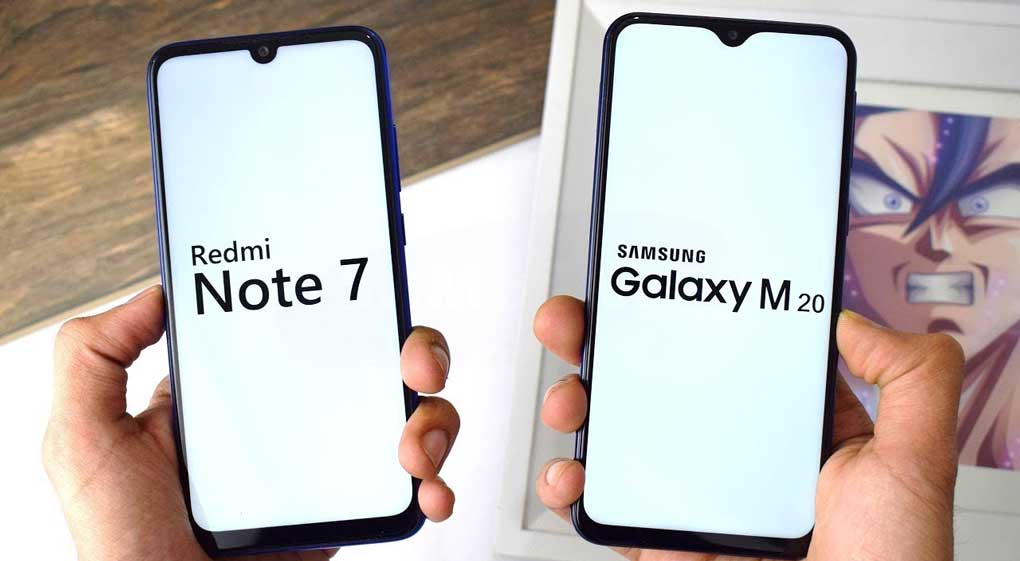 đọ sức giữa redmi note 7 và galaxy m20