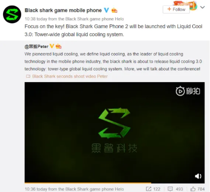 black shark 2 trang bi cong nghe liquid cool 3.0