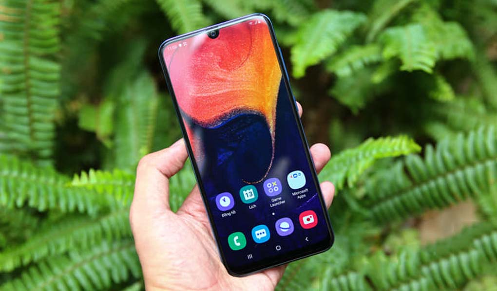 trên tay galaxy a50