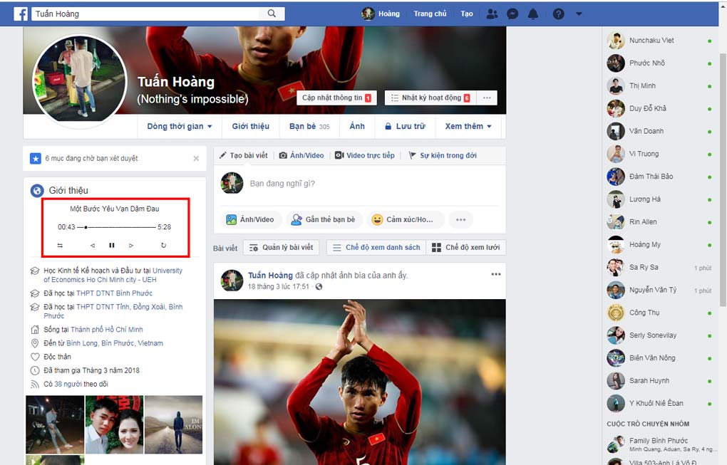 hướng dẫn tạo tiểu sử facebook
