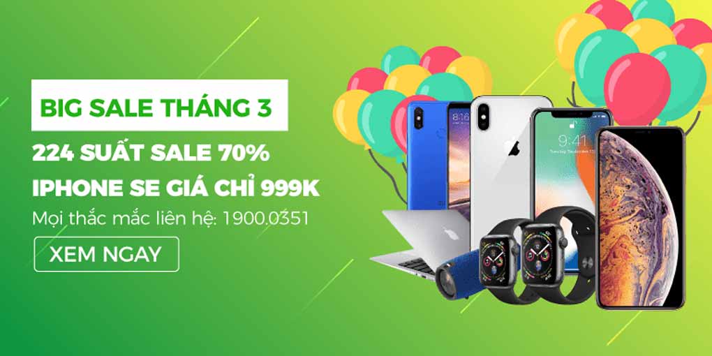 khuyến mãi tháng 3 tại 24hStore
