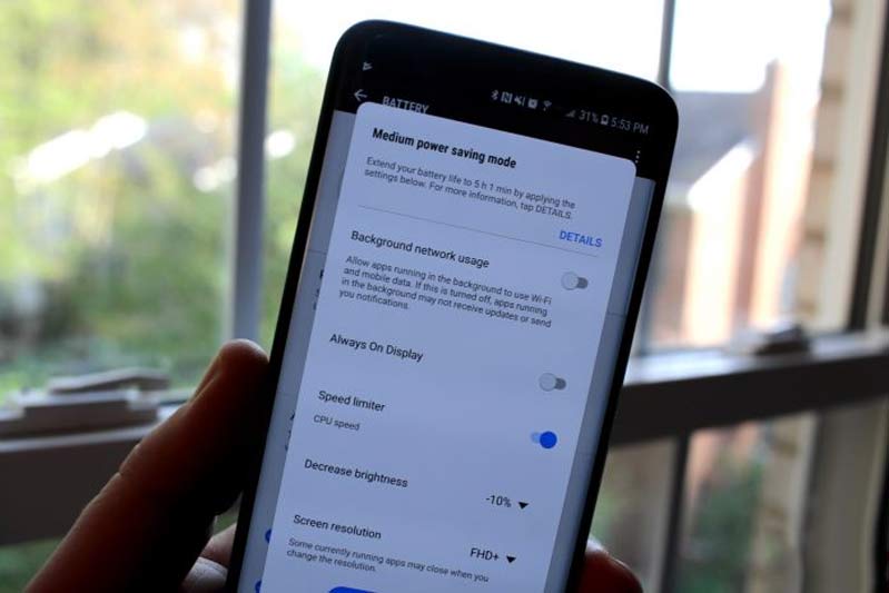 Vô hiệu hóa tính năng tự động điều chinhe độ sáng màn hình TOP 9 cách tăng tuổi thọ pin của Samsung Galaxy S9/S9 Plus hình 3
