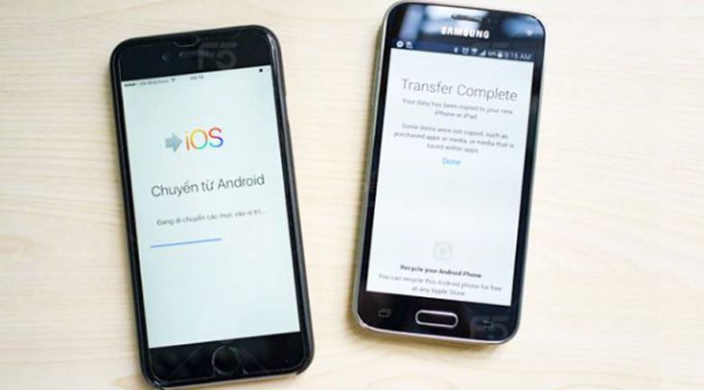 6 bước chuyển dữ liệu từ Android sang iPhone