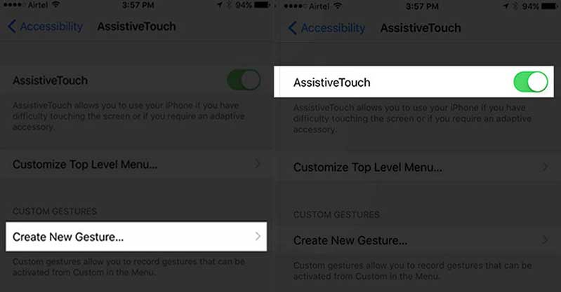 Thêm mục tạo cử chỉ mới để thiết kế cấu trúc mở iPhone 7