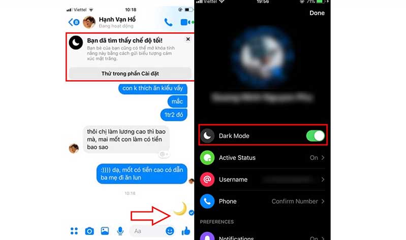 Thao tác thay đổi giao diện
