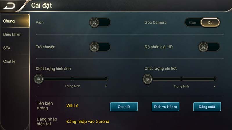 Cách setting liên quân cho máy yếu Cách setting liên quân cho máy yếu