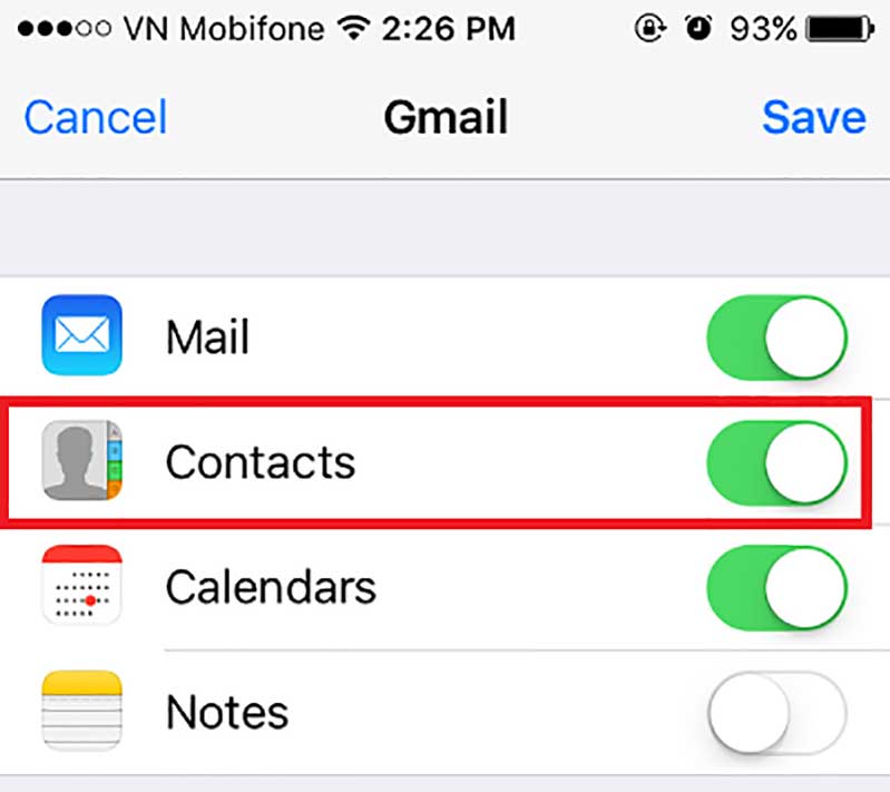 huong dan dong bo danh ba gmail voi iphone va ipad hinh anh 6