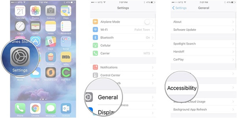 Kính hoạt tính năng Touch Accommodations trên điện thoại iPhone 8 Kính hoạt tính năng Touch Accommodations trên điện thoại iPhone 8