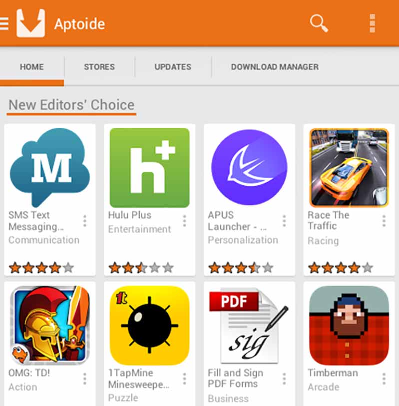 Ứng dụng Aptoide
