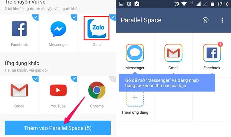 su dung 2 tai khoan zalo 2