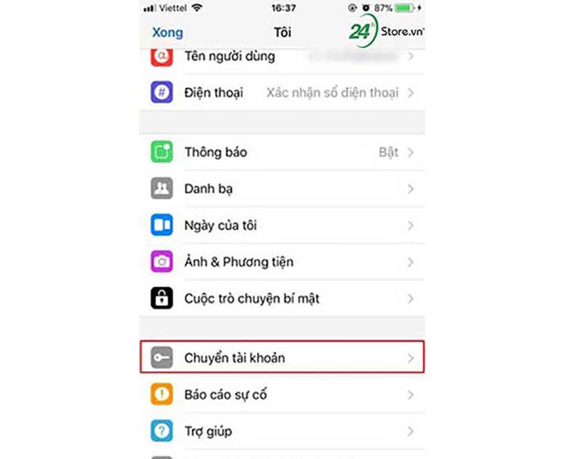 Cách thoát Messenger