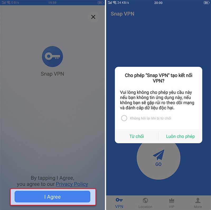 Cách sử dụng Snap VPN