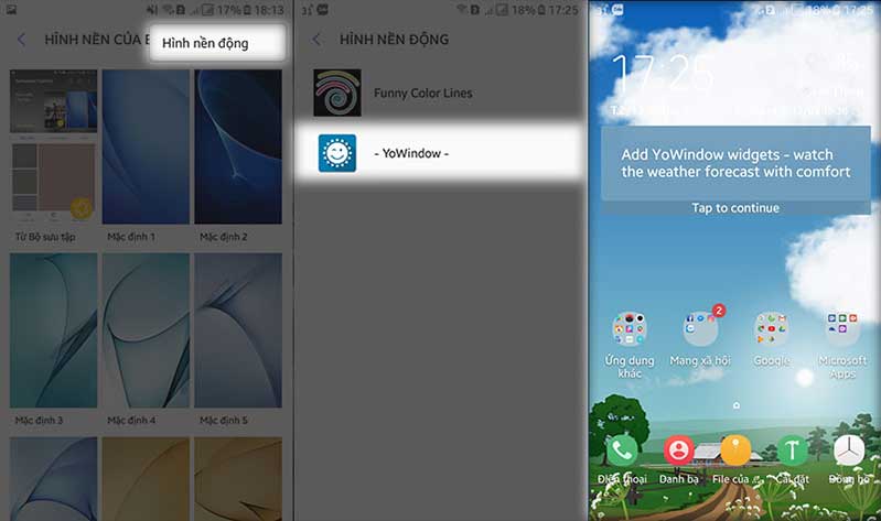 cach tao hinh nen thay doi theo thoi tiet tren smartphone android hinh anh 7