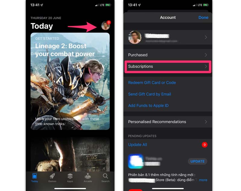 Bản cập nhật iOS 13 và iPadOS giúp nâng cấp tài khoản đăng ký tránh mất tiền hình 3 Bản cập nhật iOS 13 và iPadOS