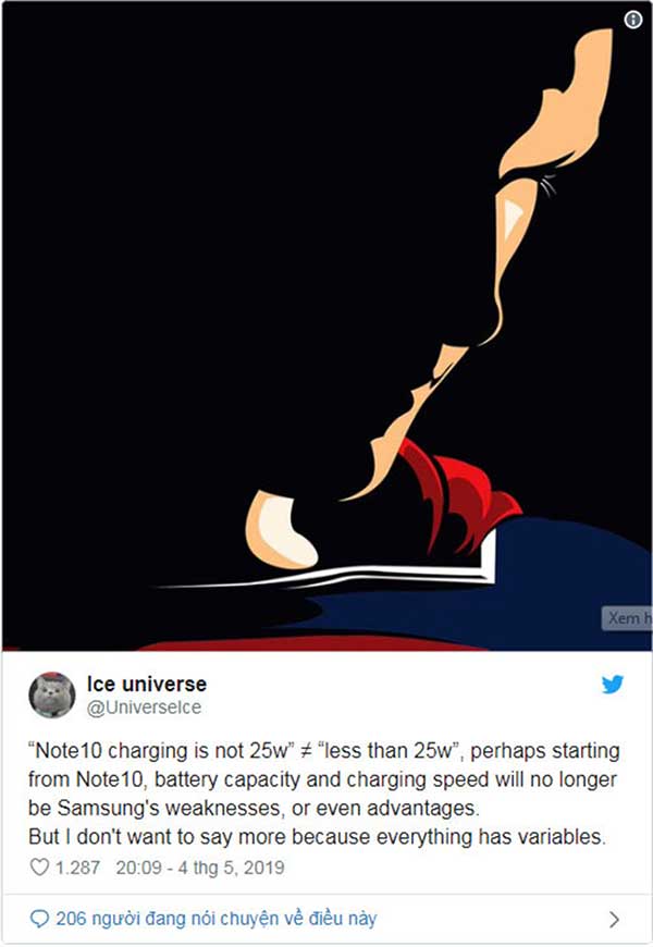 thuc hu note 10 duoc ho tro sac nhanh 50w va day pin chi 35 phut