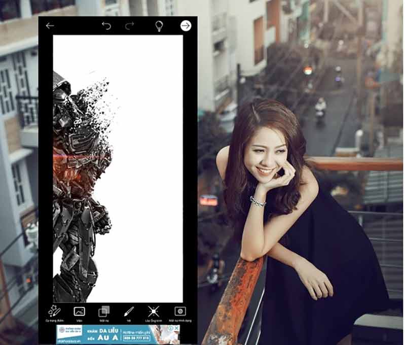 cach tao anh hieu ung tan bien tren smartphone