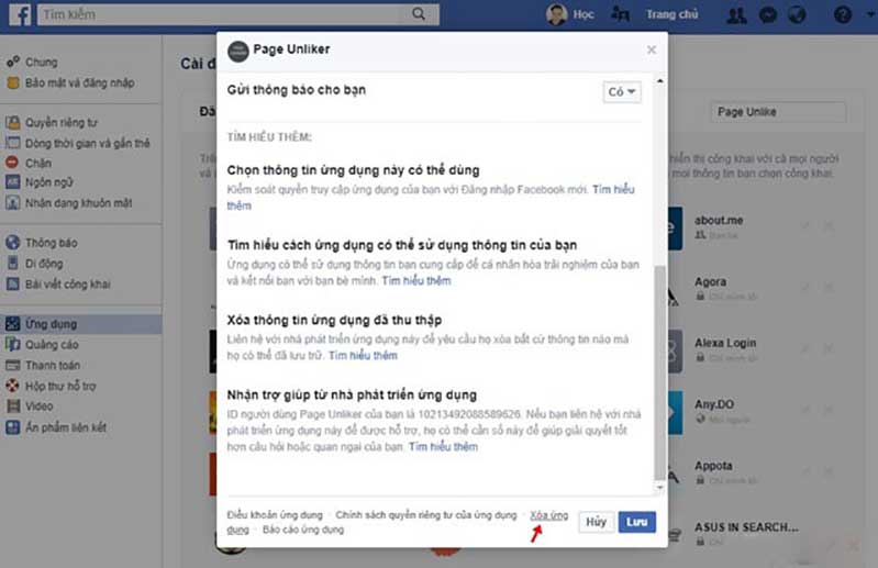 cach xoa like cac fanpage ca nhan hinh anh 4