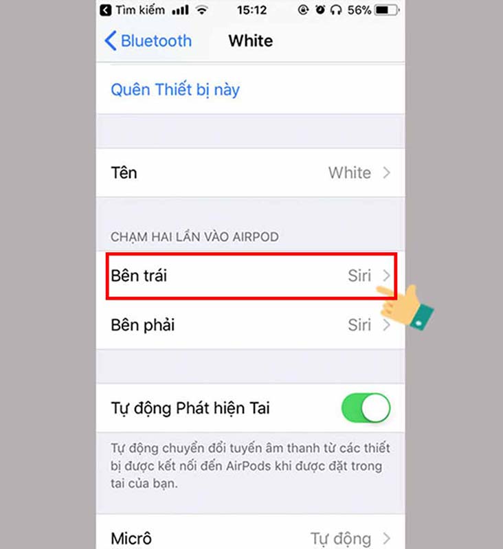 câu lệnh bằng Siri