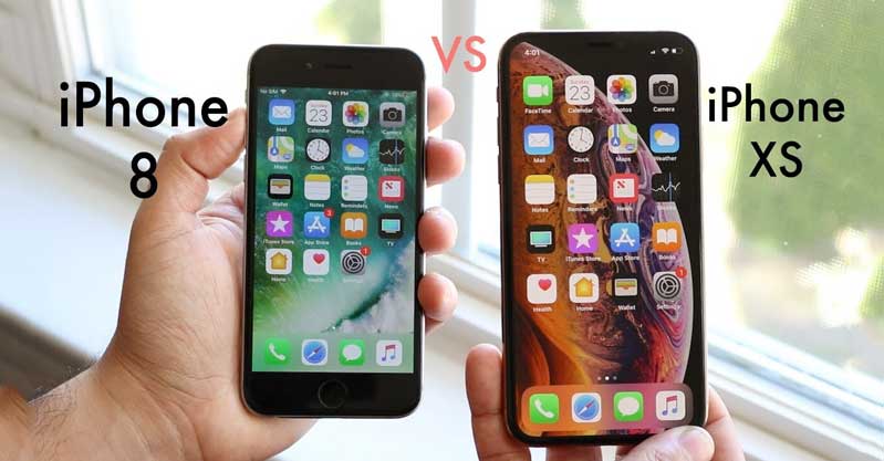 iPhone 8 vs iPhone Xs hình 1