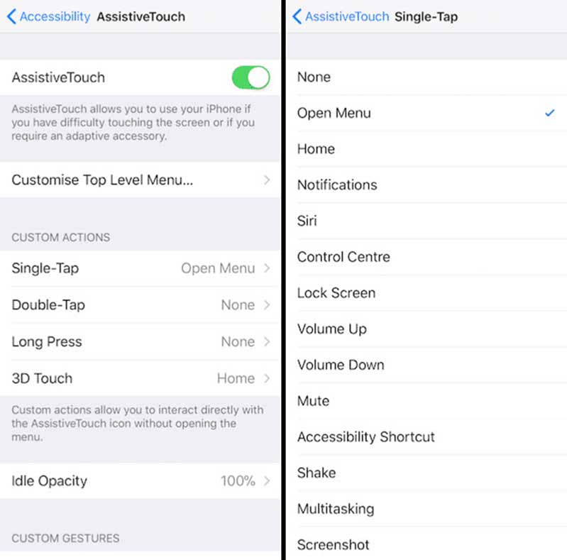 Cài đặt lại nút Home