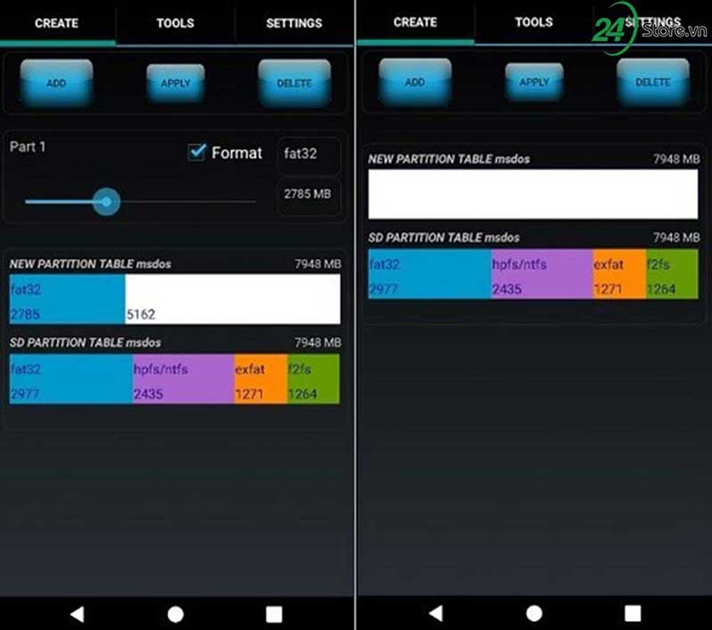 format the nho ngay tren android anh 3