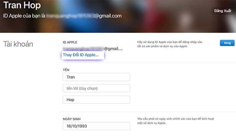 huong dan doi apple id tu yahoo mail gmail thanh icloud hinh anh 7