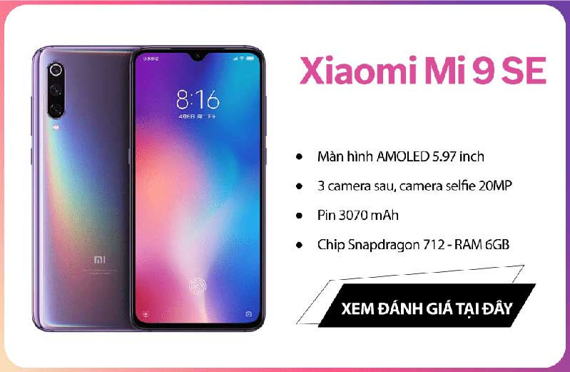 dat truoc xiaomi mi 9, mi 9 se