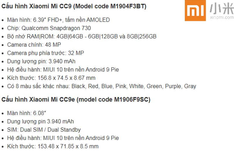 Sky ơi! Dùng ngay Xiaomi Mi CC9 