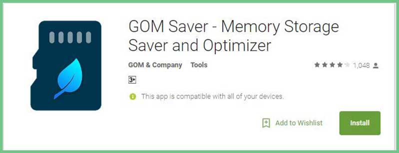 Cách ném dung lượng ảnh trên điện thoại Android nhằm tối ưu dung lượng Download và cài đặt GOM Saver