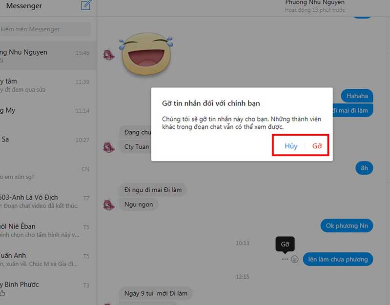 Bật tính năng thu hồi tin nhắn hình 4