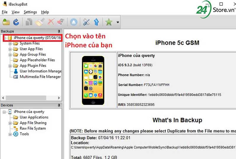 kết nối với iphone