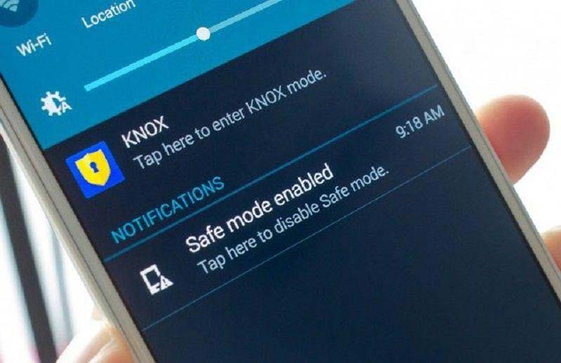 su dung che do safe mode de khoi phuc dien thoai samsung