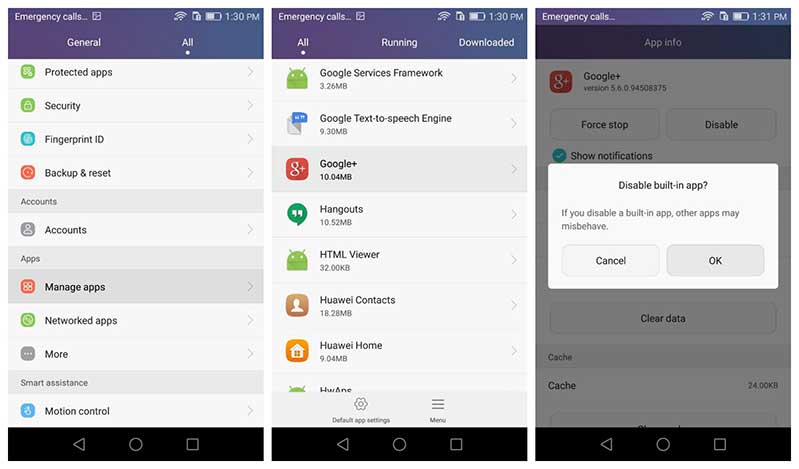 Xóa, tắt ứng dụng