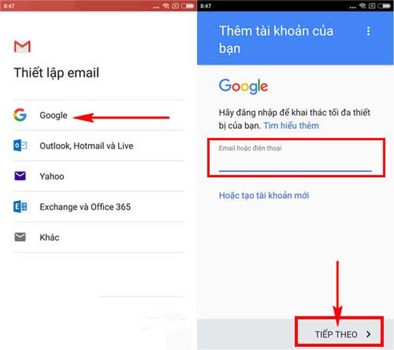 Đăng kí tài khoản Gmail Đăng kí tài khoản Gmail