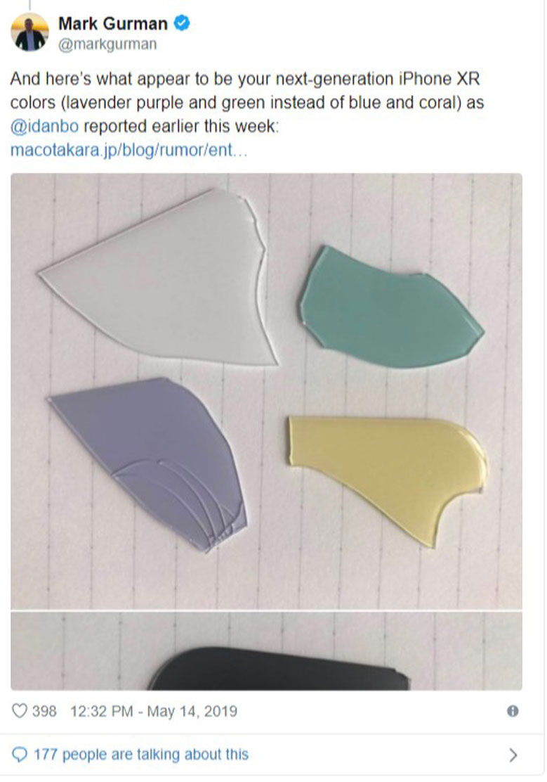 dự đoán màu của iphone 11