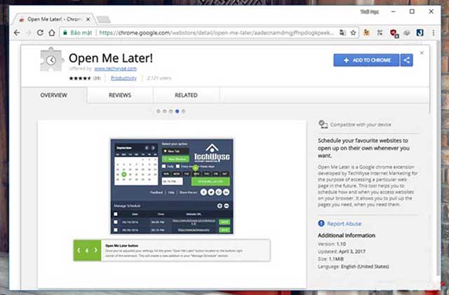 cach hen gio mo trang web tu dong len google chrome hinh anh 1
