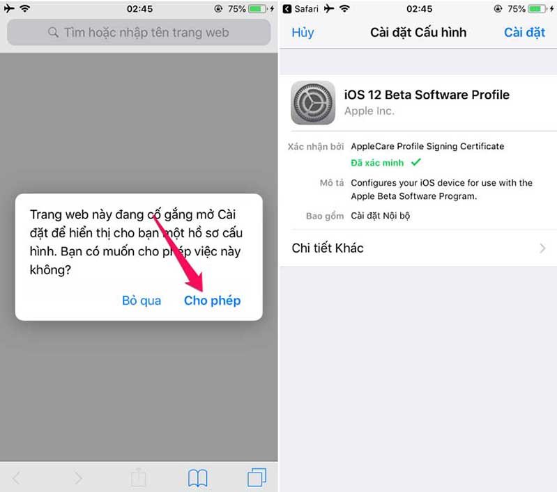 Hướng dẫn cài iOS 12.4 Beta 1 Khởi động lại thiết bị
