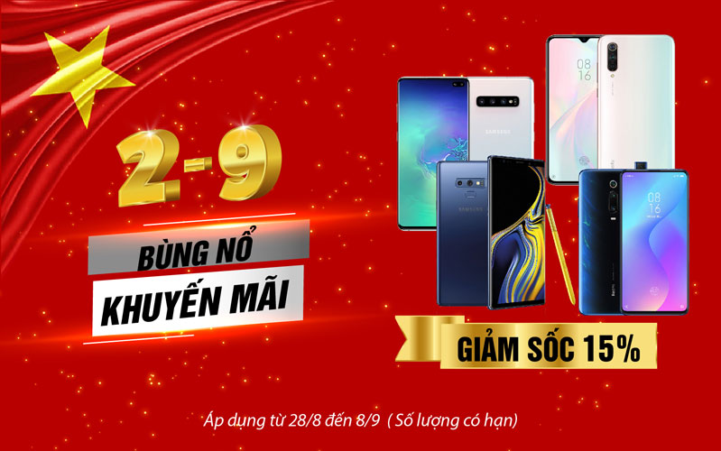 giảm sốc hàng công nghệ mừng đại lễ