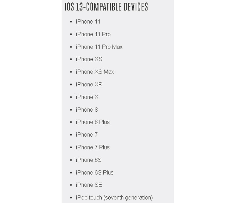 Phiên bản cập nhật iOS 13 chính thức được kích hoạt trên toàn cầu Chính thức cập nhật iOS 13