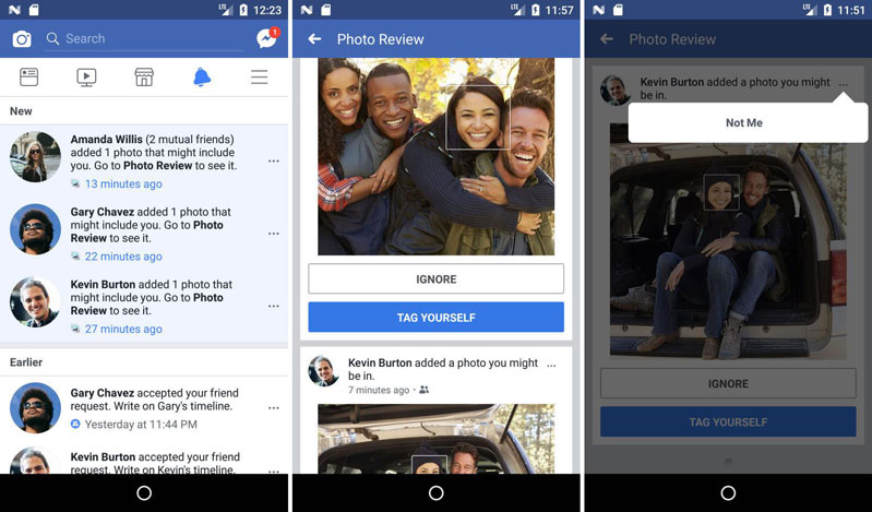 Tính năng nhân diện khuôn mặt