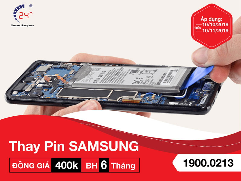 THAY PIN SAMSUNG ĐỒNG GIÁ 400K - BẢO HÀNH 6 THÁNG