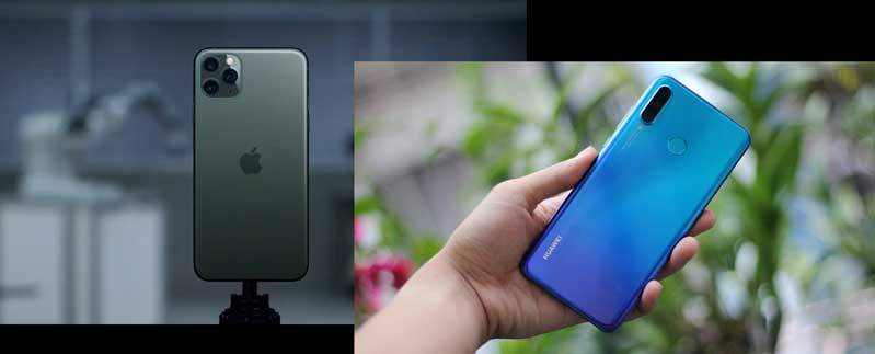 Thiết kế của iPhone 11 Pro vs Huawei P30 Pro