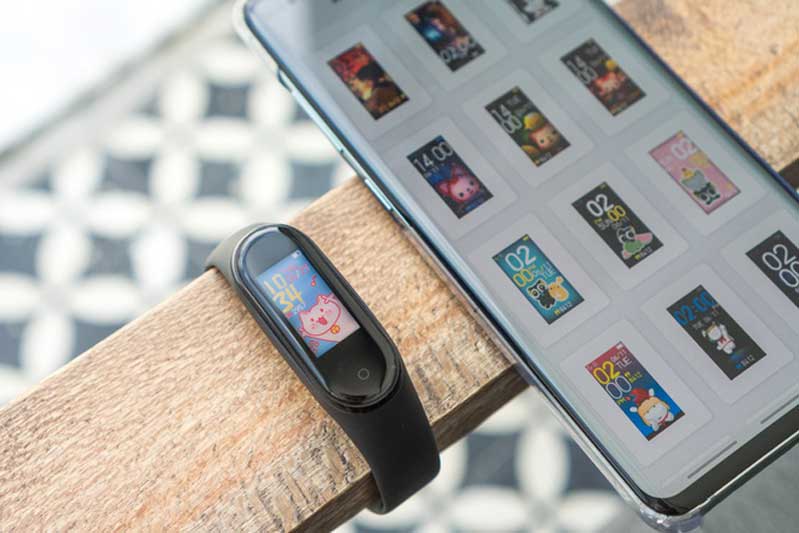 nhiều tùy chọn hình nền khác nhau trên mi band 4