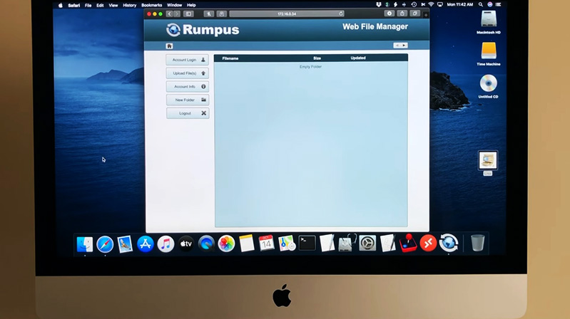 chạy Rumpus trên iMac